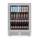 24 Inch Under Counter LOW-E Glass Door Beer Fridge