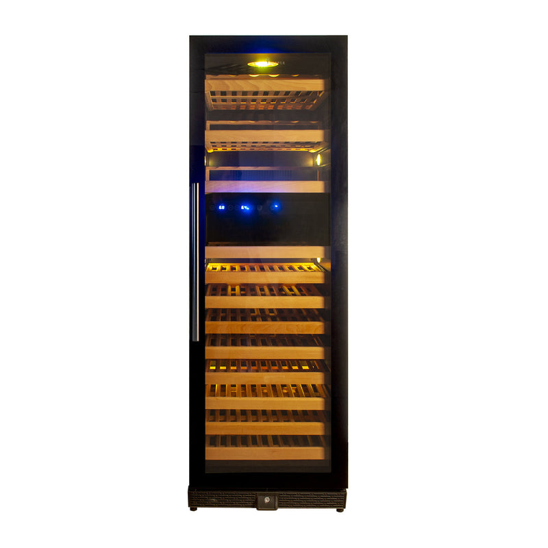 164 Bottle Large Wine Refrigerator With Glass Door