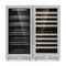 47" High Wine & Beverage Refrigerator Combo with Triple Temp. Zones
