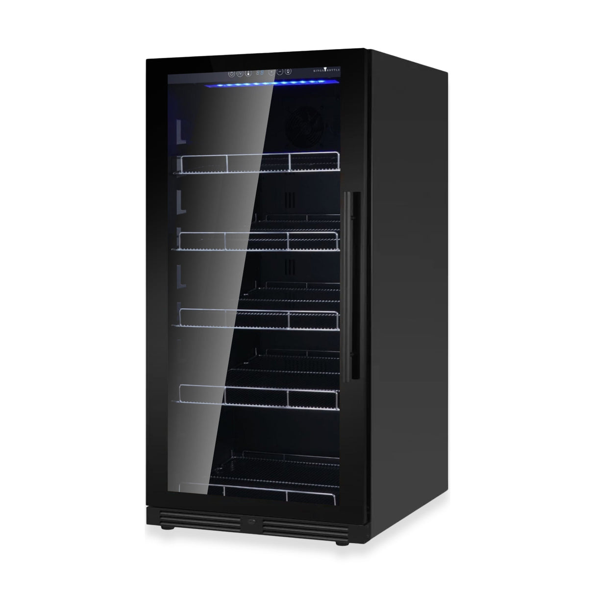 389 Cans Capacity Upright Beverage Refrigerator With Low-E Glass Door