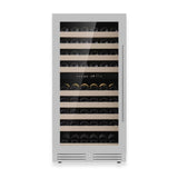 47-Inch Tall Dual Zone Wine Cooler with Low-E Glass Door