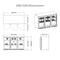 53 Inch Solid 3-Door Outdoor Beverage Drinks Cooler