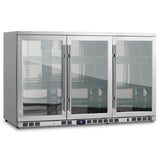 53 Inch Heating Glass 3 Door Large Beverage Refrigerator
