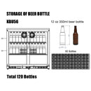 36-Inch Heating Glass Dual Door Built In Beverage Fridge