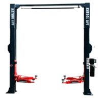 Katool Two Post Asymmetrical Vehicle Lift 11,000lbs Single Point Lock Release AS110D