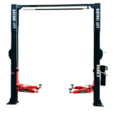 Katool Two Post Asymmetrical Vehicle Lift 11,000lbs Single Point Lock Release AS110D