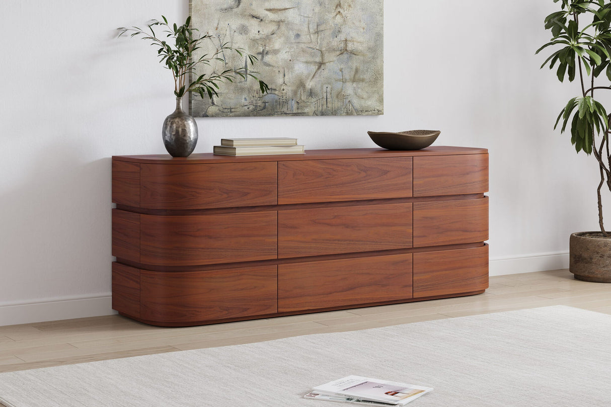 Kassidy Wood 9-Drawer Dresser