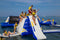 Aqauaglide King of The Mountain Inflatable Wall/slide Combo (Complete Set)