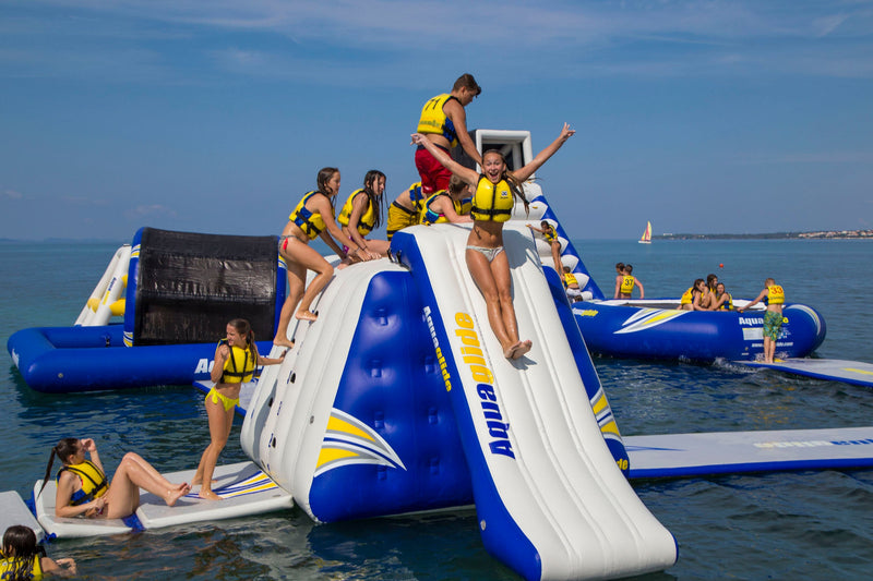 Aqauaglide King of The Mountain Inflatable Wall/slide Combo (Complete Set)