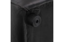 Valencia Nathan Full Aniline Leather Modular Sofa with Down Feather, L-Shape, Black Color