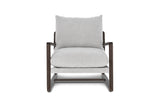 Lagon Fabric & Wood Accent Chair