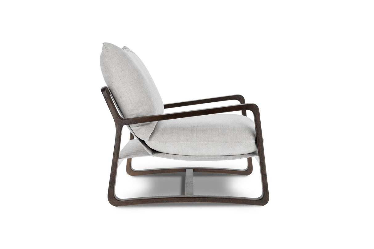 Lagon Fabric & Wood Accent Chair