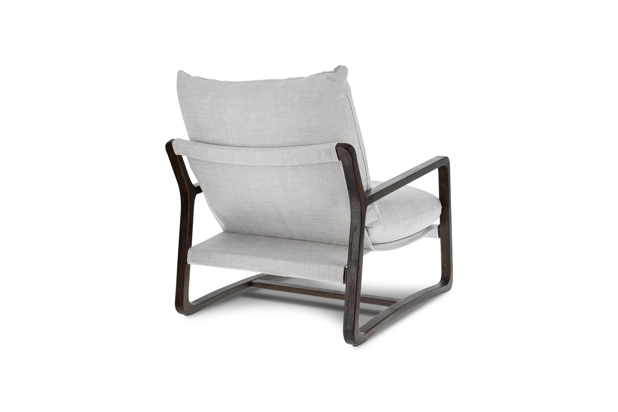 Lagon Fabric & Wood Accent Chair