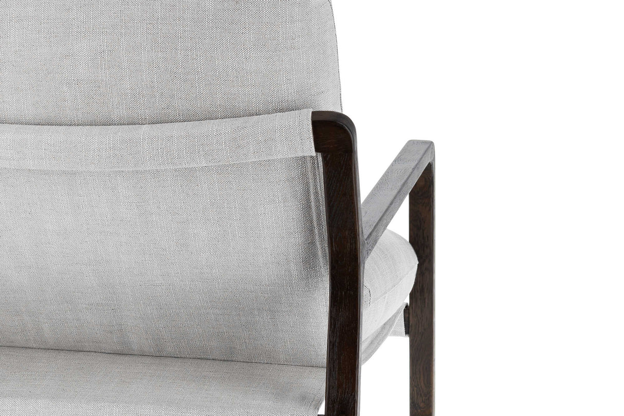 Lagon Fabric & Wood Accent Chair