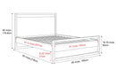 Valencia Leah Natural Solid Wood Queen Bed Frame, Natural