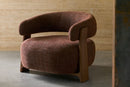 Valencia Leia Fabric Armchair, Brown