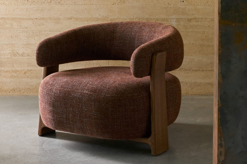 Valencia Leia Fabric Armchair, Brown
