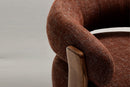 Valencia Leia Fabric Armchair, Brown