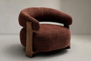 Valencia Leia Fabric Armchair, Brown