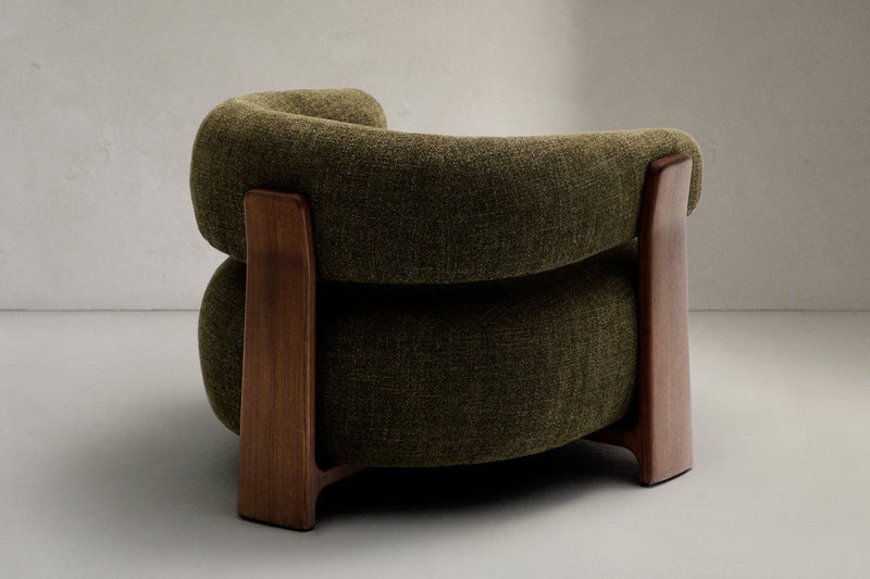 Valencia Leia Fabric Armchair, Olive Green