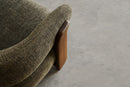 Valencia Leia Fabric Armchair, Olive Green