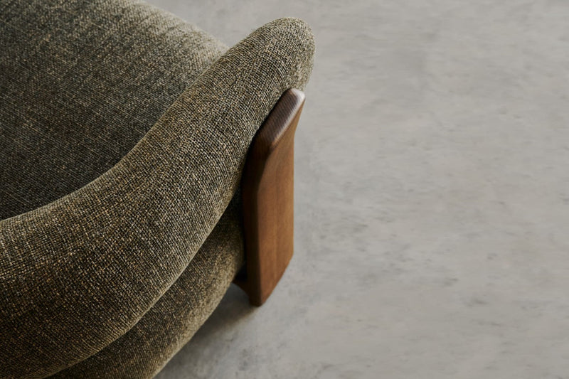 Valencia Leia Fabric Armchair, Olive Green