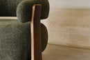 Valencia Leia Fabric Armchair, Olive Green