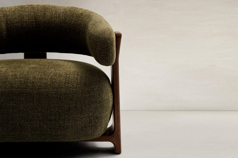 Valencia Leia Fabric Armchair, Olive Green