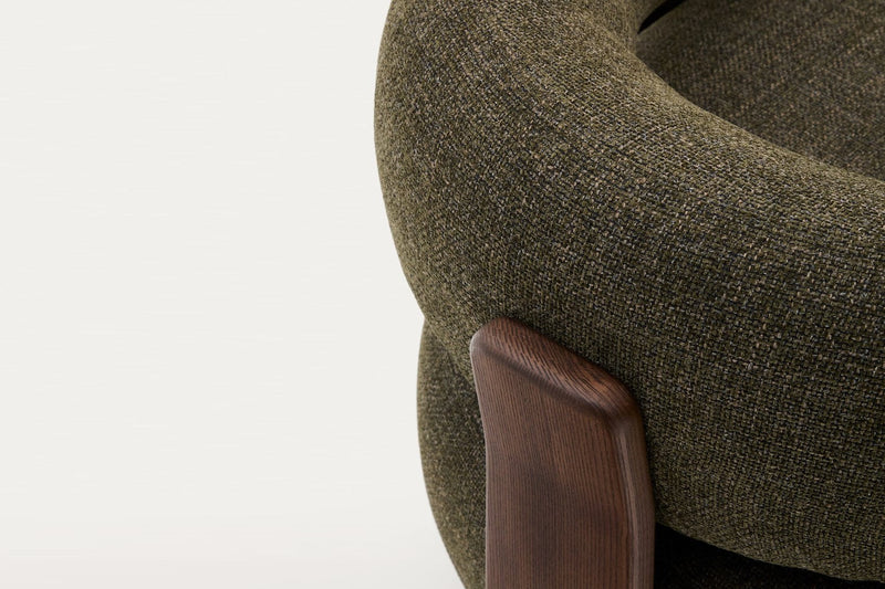 Valencia Leia Fabric Armchair, Olive Green