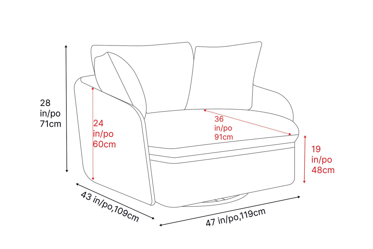 Giorgia Fabric Accent Chair