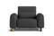 Valencia Lesley Top Grain Leather Single Recliner Seat, Black