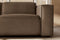 Valencia Emery Leather Sectional Sofa, Recliner Three Seats with Left Chaise, Brown