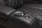 Valencia 2025 New Tuscany Leather Home Theater Seating Row of 3, Midnight Black