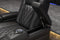 Valencia 2025 New Tuscany Leather Home Theater Seating Row of 4 Loveseat Left, Midnight Black