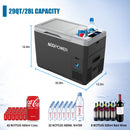 Mini Solar Powered Car Fridge Freezer, 29 Quarts
