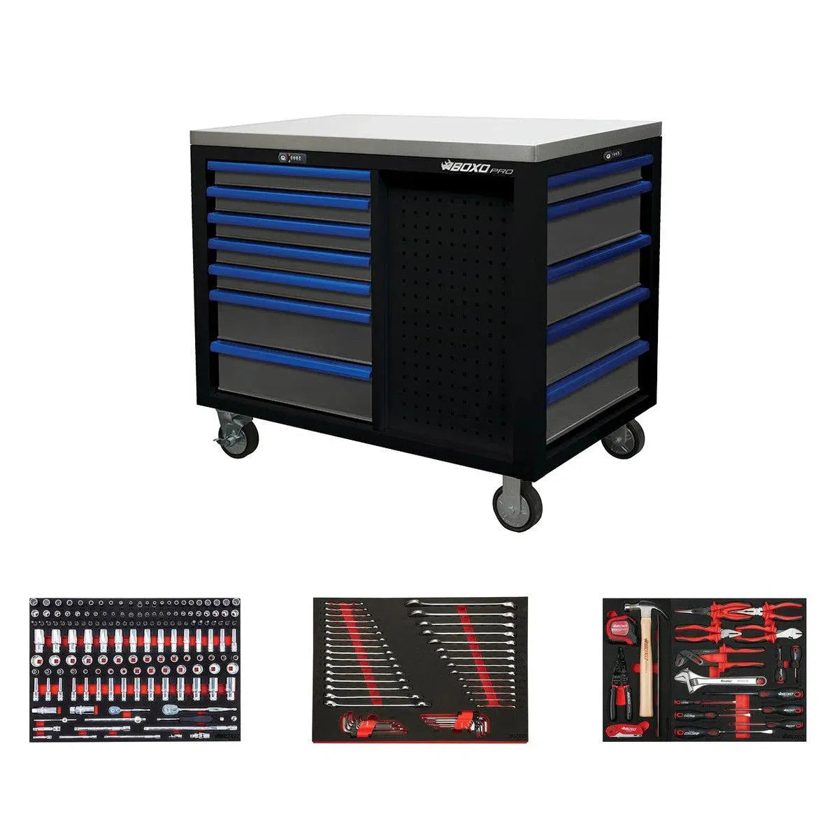 Pro Series | 45” 12-Drawer Workstation Tool Box with Master Tool Set