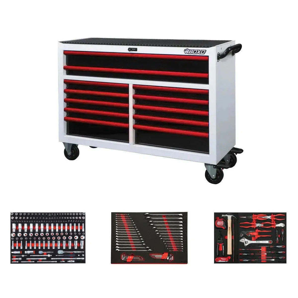 Pro Series | 53" 12-Drawer Rolling Tool Box with Master Tool Set