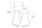 Valencia Lucrezia Wood Dining Chair, White Oak (Set of 2)