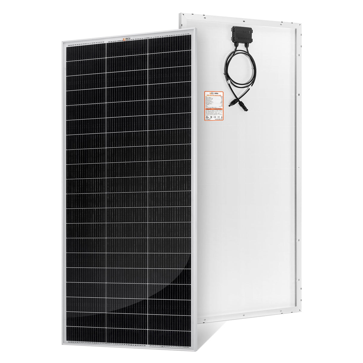 MEGA 200 PRO | 200 Watt 24 Volt Solar Panel | Premium 24V Off-Grid Solar Panel for RVs, Trailers, Cabins | 25-Year Output Warranty
