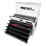 MotoBox | Ricky Carmichael 26" 5-Drawer Portable Tool Box with 103-Piece Metric Motorcycle Tool Set