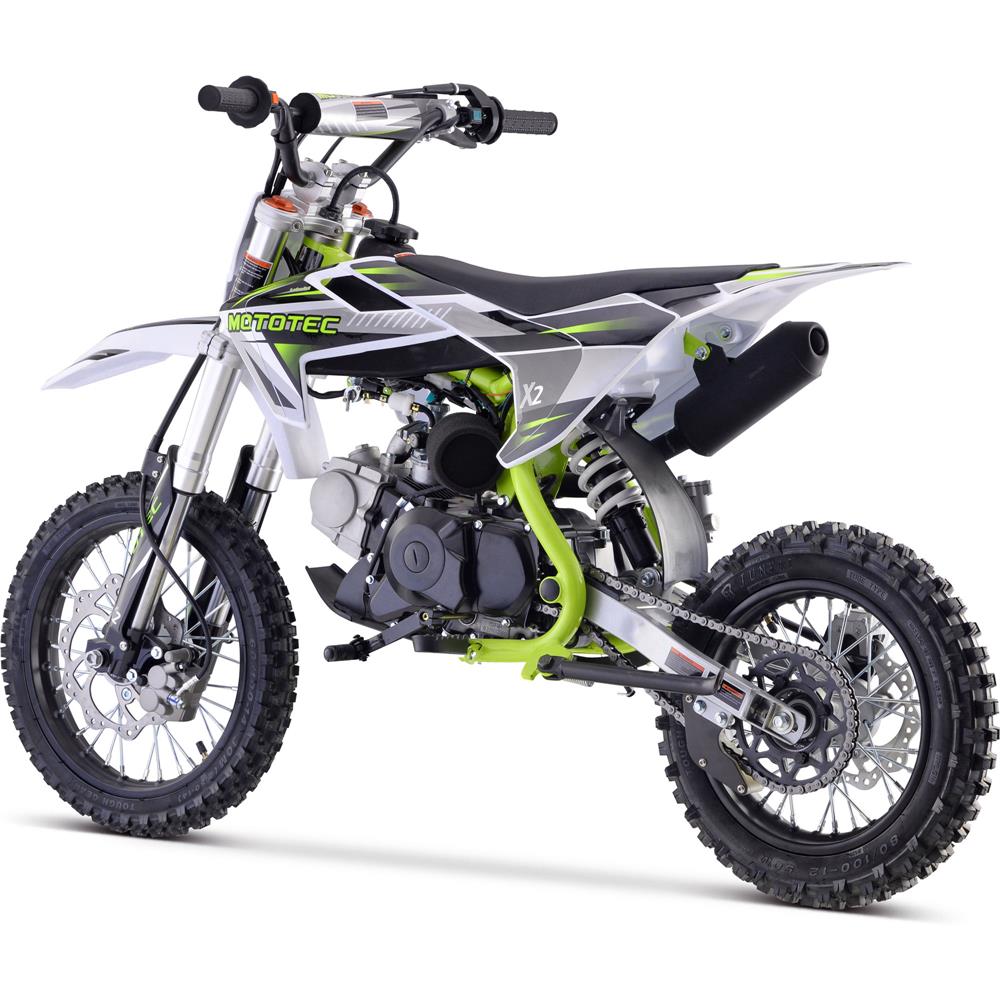 MotoTec | X2 110cc 4-Stroke Gas Dirt Bike | MT-DB-X2-GREEN