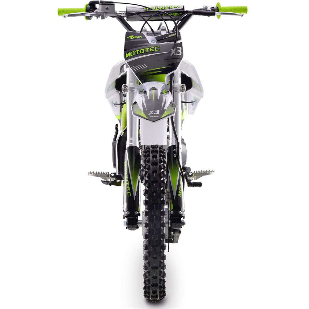 MotoTec | X3 125cc 4-Stroke Gas Dirt Bike | MT-DB-X3-GREEN