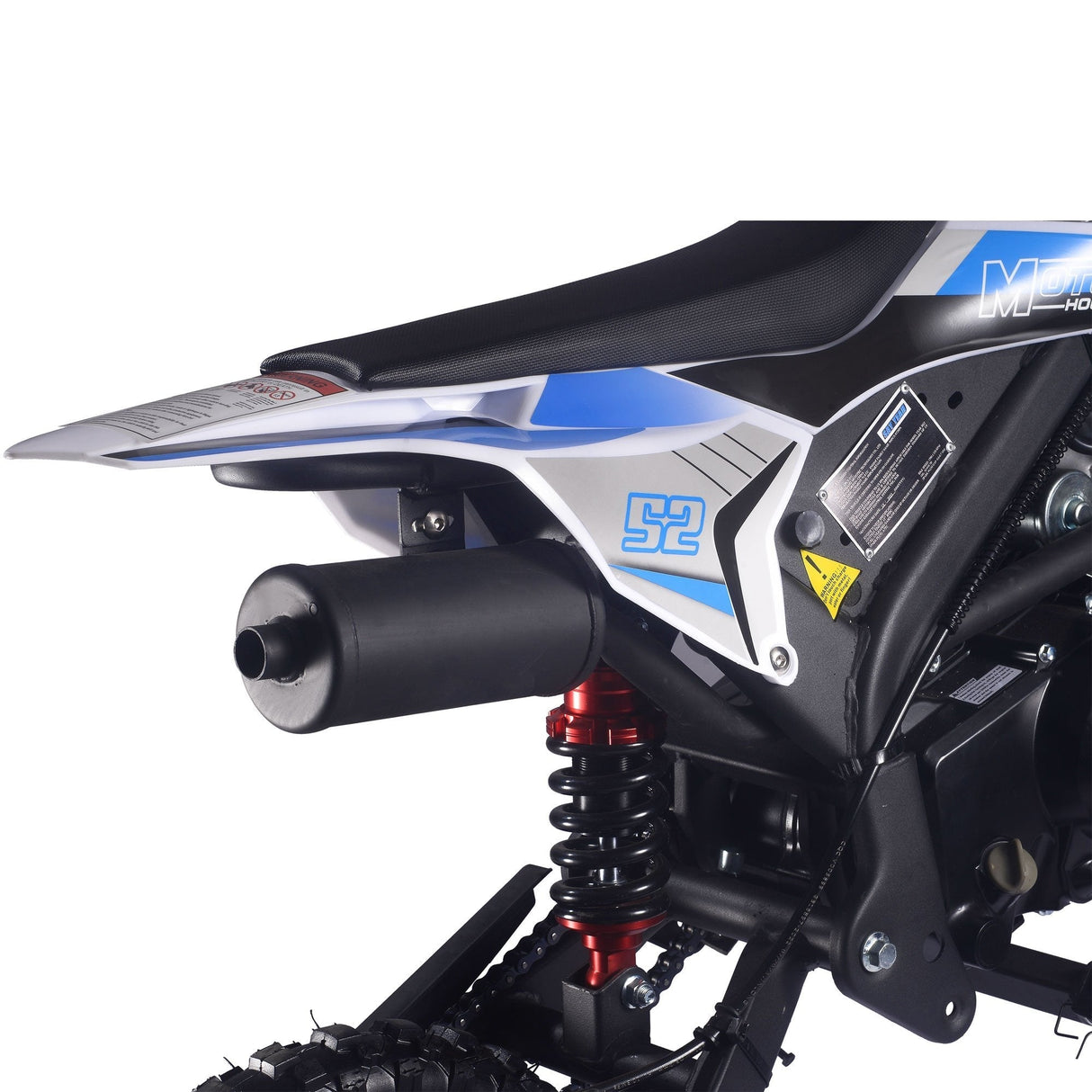 MotoTec | Hooligan 72cc 4-Stroke Gas Dirt Bike | MT-DB-HOOLIGAN-72CC-BLUE