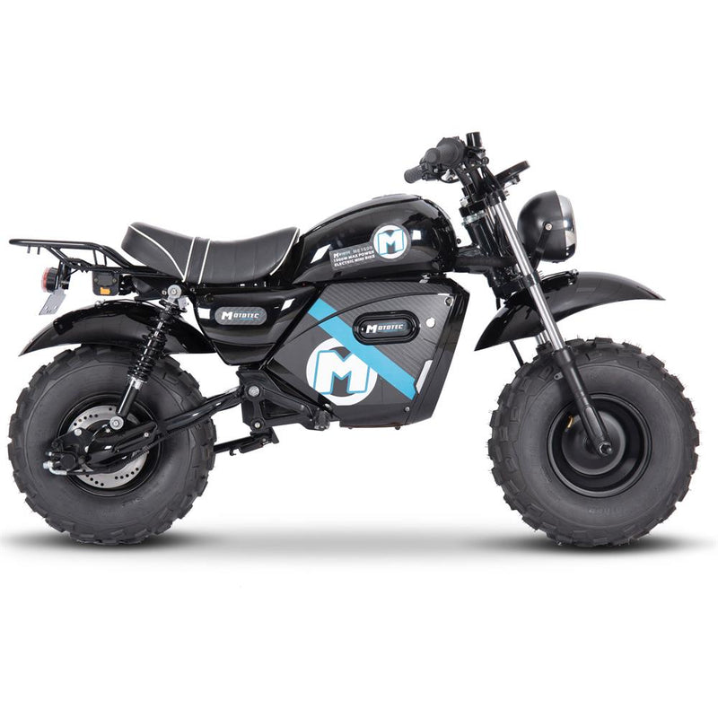 MotoTec | 60V/20Ah 1500W Electric Mini Bike | MT-MiniBike-60v-1500w_Black