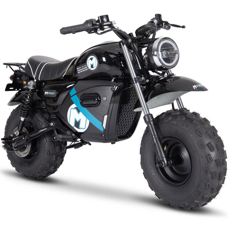 MotoTec | 60V/20Ah 1500W Electric Mini Bike | MT-MiniBike-60v-1500w_Black