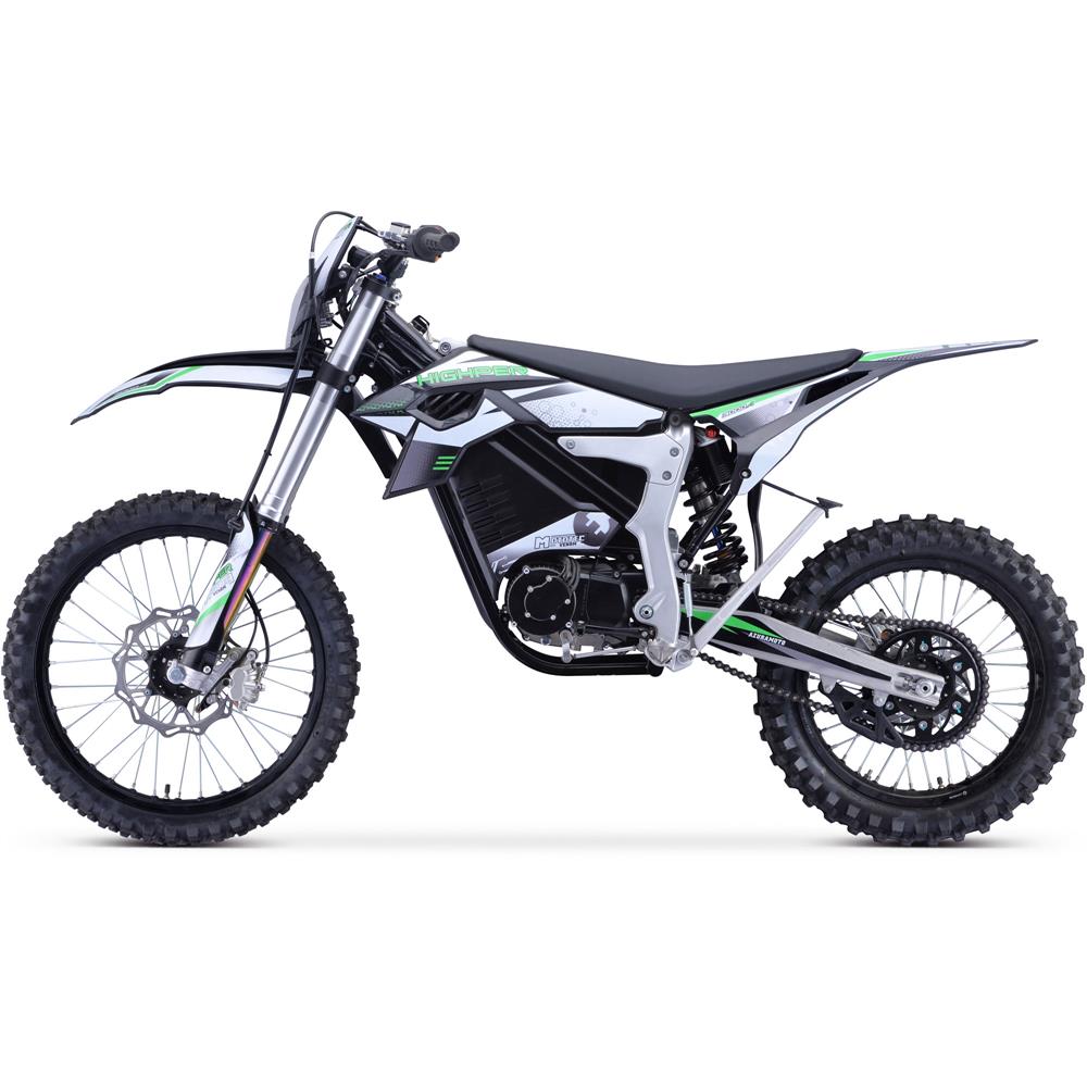 MotoTec | Venom 72V/50Ah 12000W Electric Dirt Bike | MT-Venom-72v-12000w_White