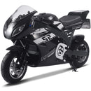 MotoTec | 48V/12Ah 1000W Pocket Bike | MT-EP-Super_Black