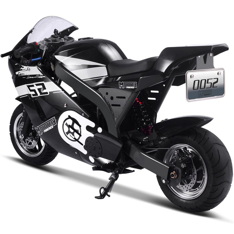 MotoTec | 48V/12Ah 1000W Pocket Bike | MT-EP-Super_Black