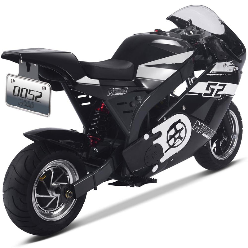 MotoTec | 48V/12Ah 1000W Pocket Bike | MT-EP-Super_Black