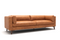 Valencia Mary Full-Aniline Leather Wide Sofa, Saddle Tan